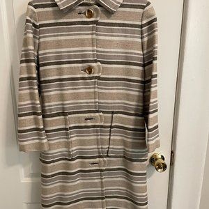 Striped vintage coat (size 6)